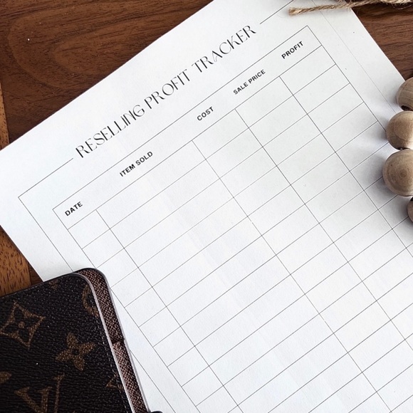 Reselling Profit Tracker Sheets (10) with 160 slots - Picture 3 of 3